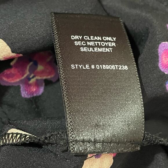 Rebecca Taylor Floriana Floral Stretch Silk Tank - Black - 8* - Picture 11 of 15